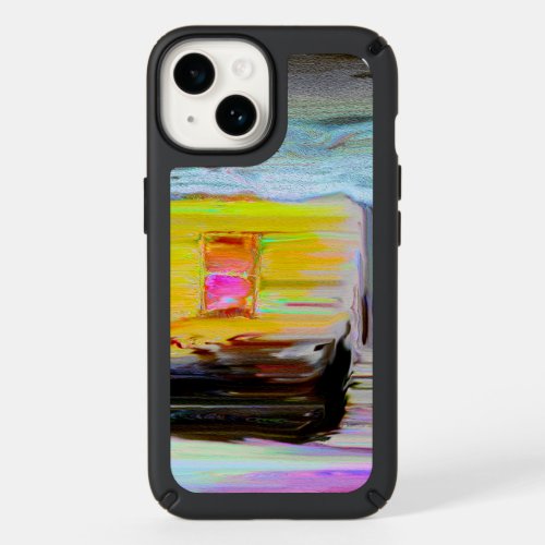 Artistic Hut In The Dark Winter Night Painting Speck iPhone 14 Case