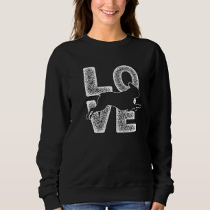 Artistic I Love My Boston Terrier Dog Theme Design Sweatshirt