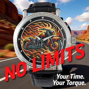 Artistic Illustration of a Motorcycle. Watch