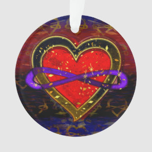 Artistic Infinity Heart Polyamory Flag Symbol Orna Ornament