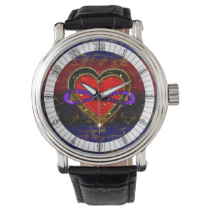 Artistic Infinity Heart Polyamory Flag Symbol Watc Watch