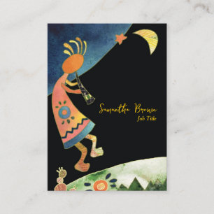 Artistic Inspirational Kokopelli Business Card