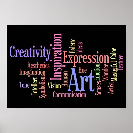 Artistic Inspirations - Art and Creativity Poster | Zazzle.com