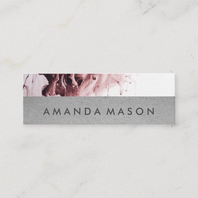 Artistic | Interior Design | Abstract Art Mini Business Card (Front)