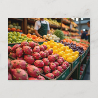 Artistic Interpretation of Esquilino Market Postcard