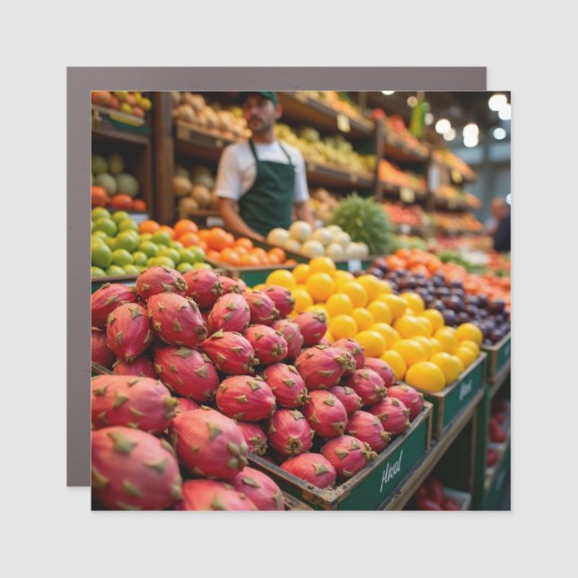 Artistic Interpretation: Rome Produce Display Car Magnet (Front)