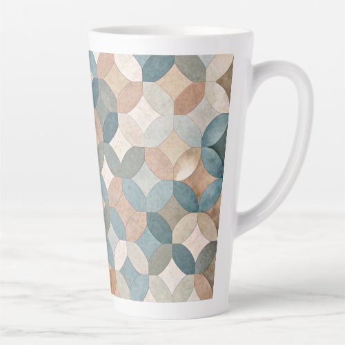 Artistic Irregular Geometric Latte Mug