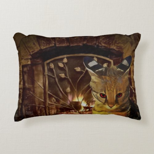 Artistic Kitty Cozy Ambiance Accent Pillow