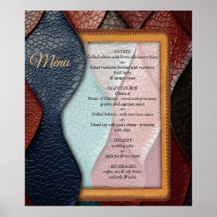 Artistic Leather Texture Art designs Poster