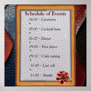 Artistic Leather Texture Art designs Poster