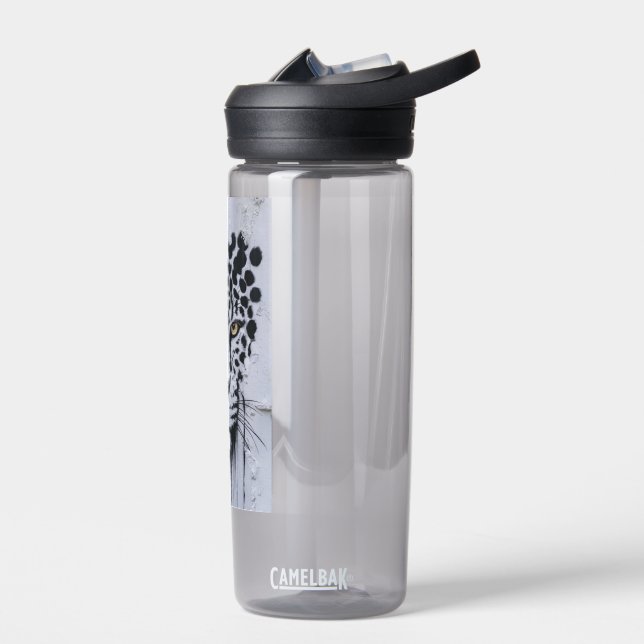Artistic Leopard Portrait Wildlife Hoodie & Labels Water Bottle (Left)