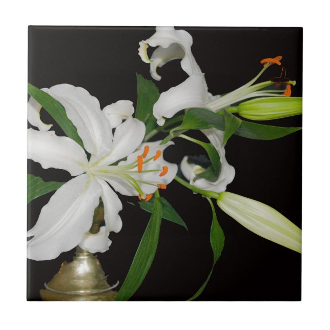 Artistic Lily Collection-1 Ceramic Tile (Front)