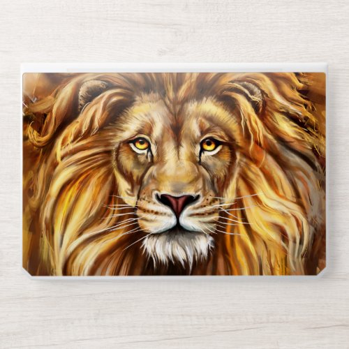 Artistic Lion Face HP Laptop Skin