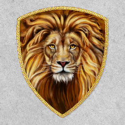 Artistic Lion Face Shield Patch