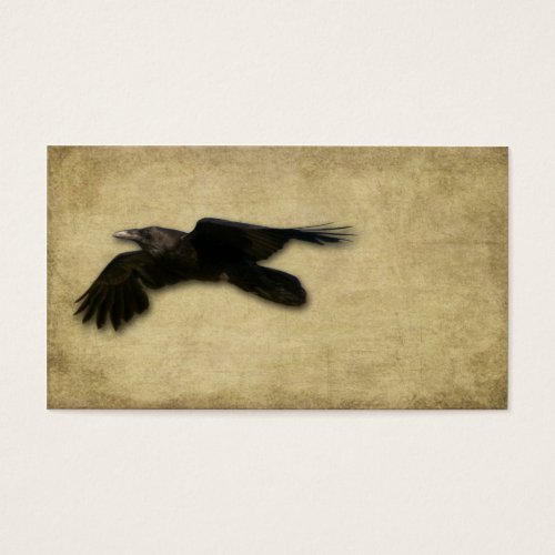 Artistic- Lone Black Crow Business Card Templates
