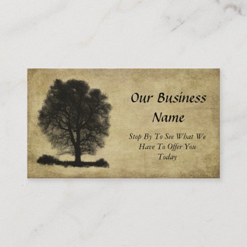 Artistic_ Lone Stark Tree Business Card