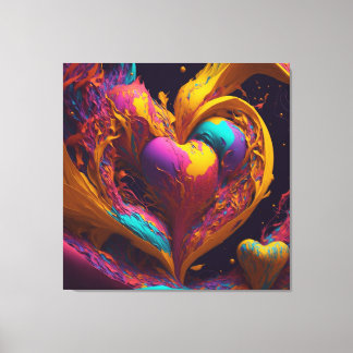 Artistic Love Canvas Print