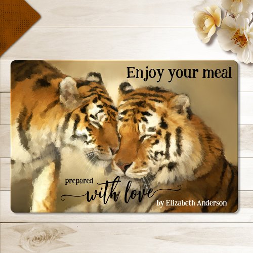 Artistic Love Tiger Big Cat Animal  Placemat