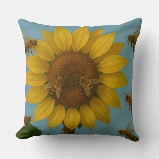 ARTISTIC LUNCH THROW PILLOW (Front)