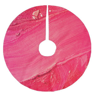 Artistic Make-Up: Colorful Creative Composition. Brushed Polyester Tree Skirt