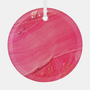 Artistic Make-Up: Colorful Creative Composition. Glass Ornament