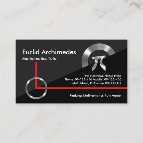 Artistic Mathematical Shapes Business Card