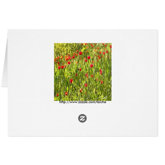 Artistic Meadow Poppy Landscape (Back Horizontal)