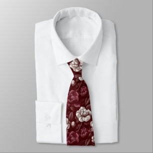 Artistic Mens Fashion Gardenias Neck Tie