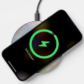 Artistic Modern Glam Chic Glittery Pastel Wireless Charger (Phone)