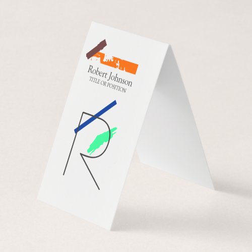 Artistic Monogram Business Card