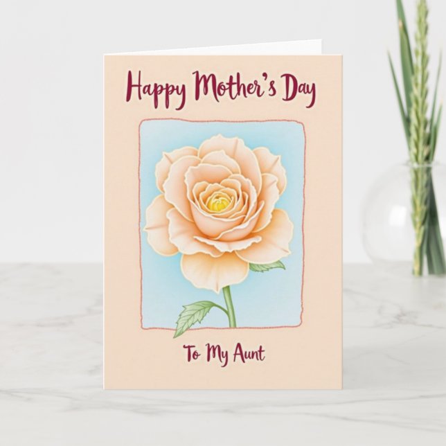 Artistic Mothers Day Blossom Card (Front)