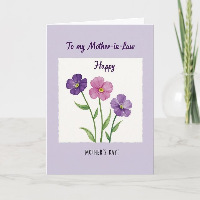 Artistic Mothers Day Design Card (Front)