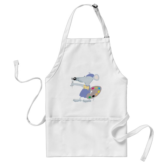Artistic Mouse Adult Apron (Front)