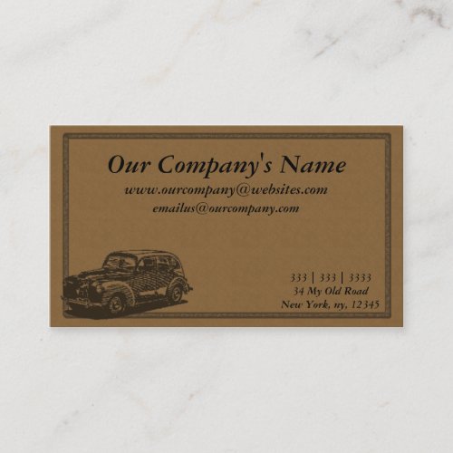 Artistic, Natural, Earth Toned Business Card