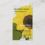 Artistic Nature l Single Morning Dew Sunflower Business Card