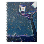 Artistic Night On The Town Monogram Notebook at Zazzle