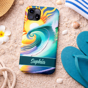 Artistic Ocean Surf Signature iPhone 11 Case