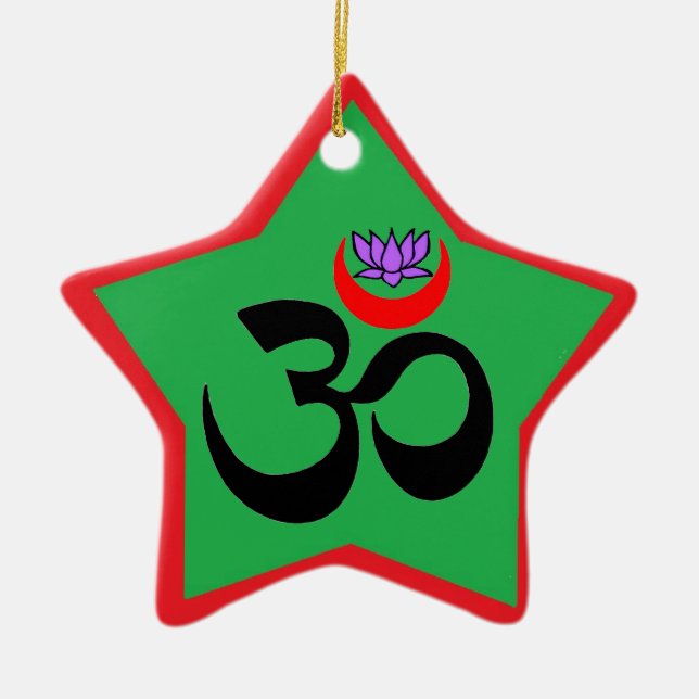 Artistic Om - Yoga Ornament (Front)