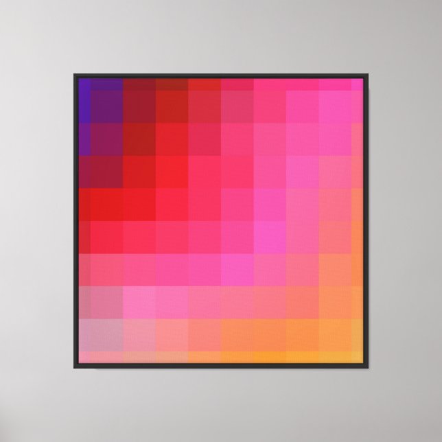 Artistic Ombre Design Canvas Print (Front)