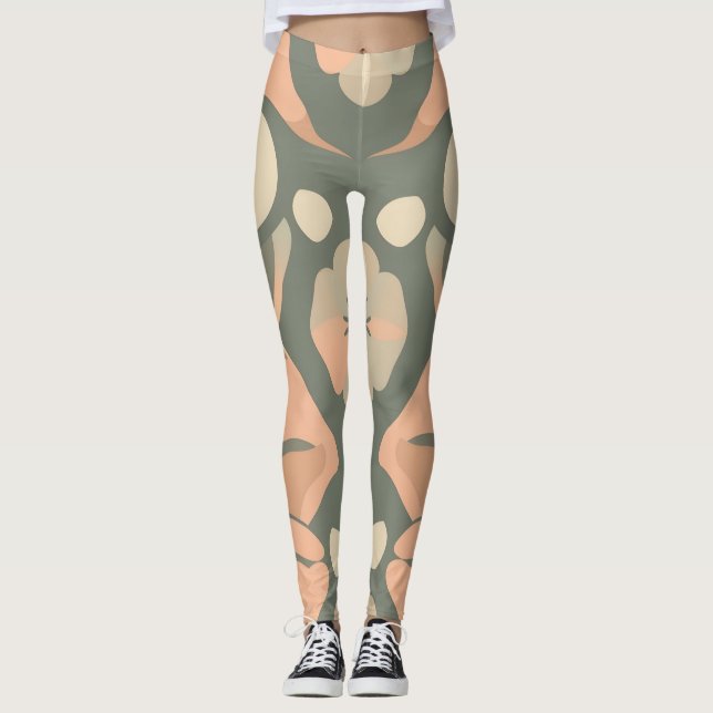 Artistic Organic Leggings - Soft Seamless Design (Front)
