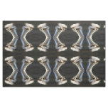 Artistic Ostrich Portrait With Goofy Expression Fabric