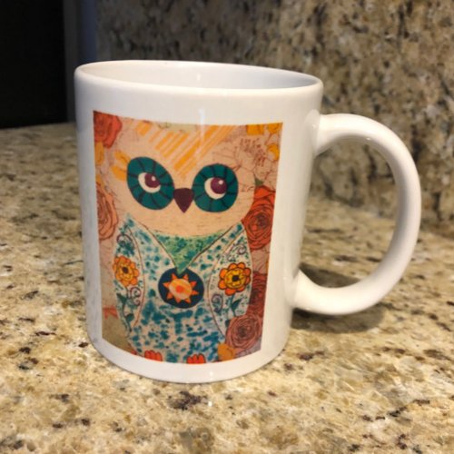 Artistic Owl Mug for Owl Lovers