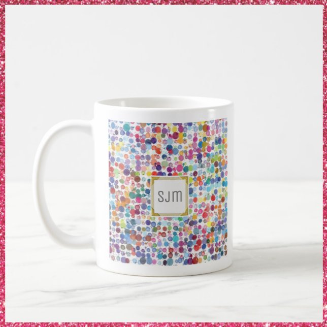 Artistic Paint Splatter Colorful Coffee Mug (Creator Uploaded)
