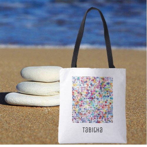 Artistic Paint Splatter Colorful Tote Bag