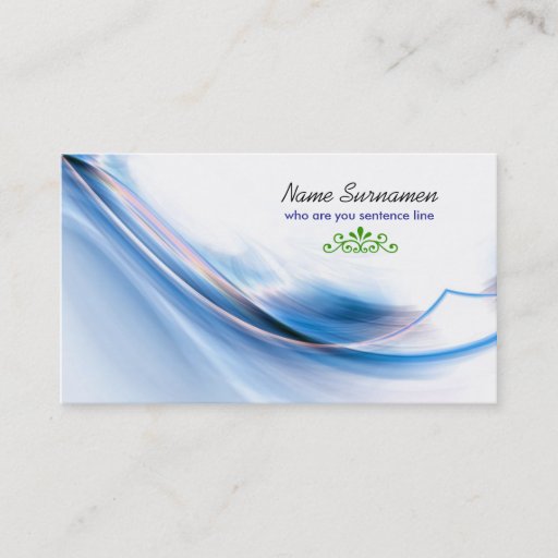 Customizable artistic painted business card