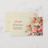 artistic painted flowers business cards (Front/Back)