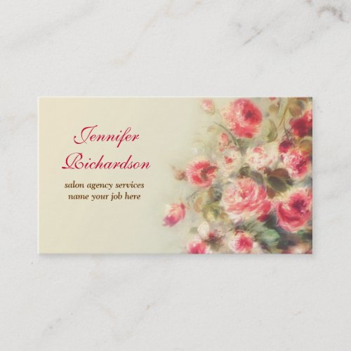artistic vintage business cards