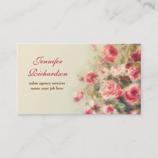 Customizable artistic vintage business cards
