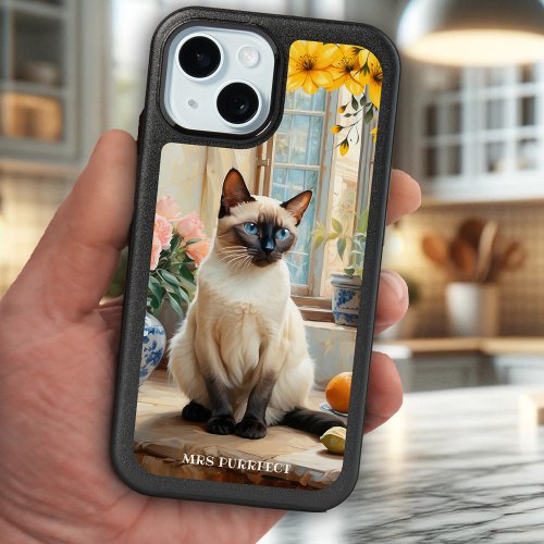Artistic Painted Siamese Cat Phone Case