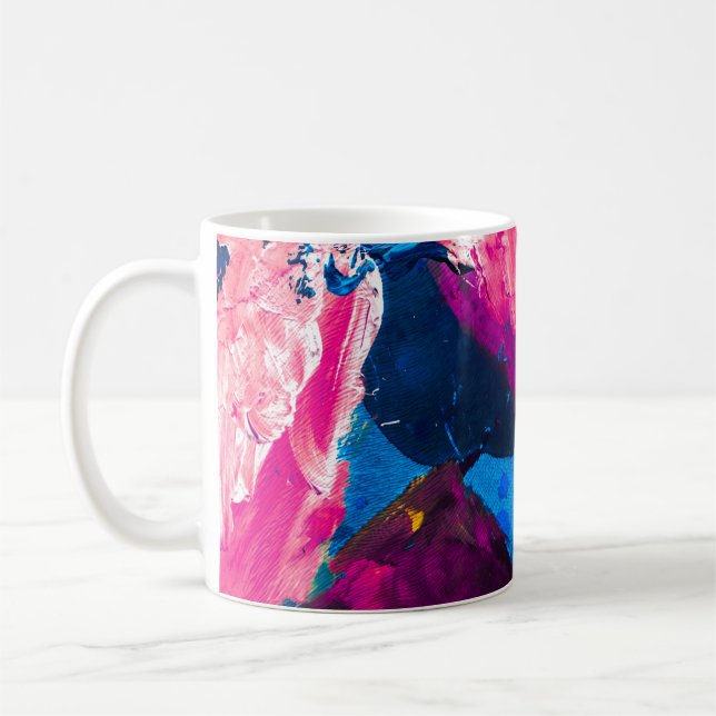 Artistic painted texture, modern decor. coffee mug (Left)